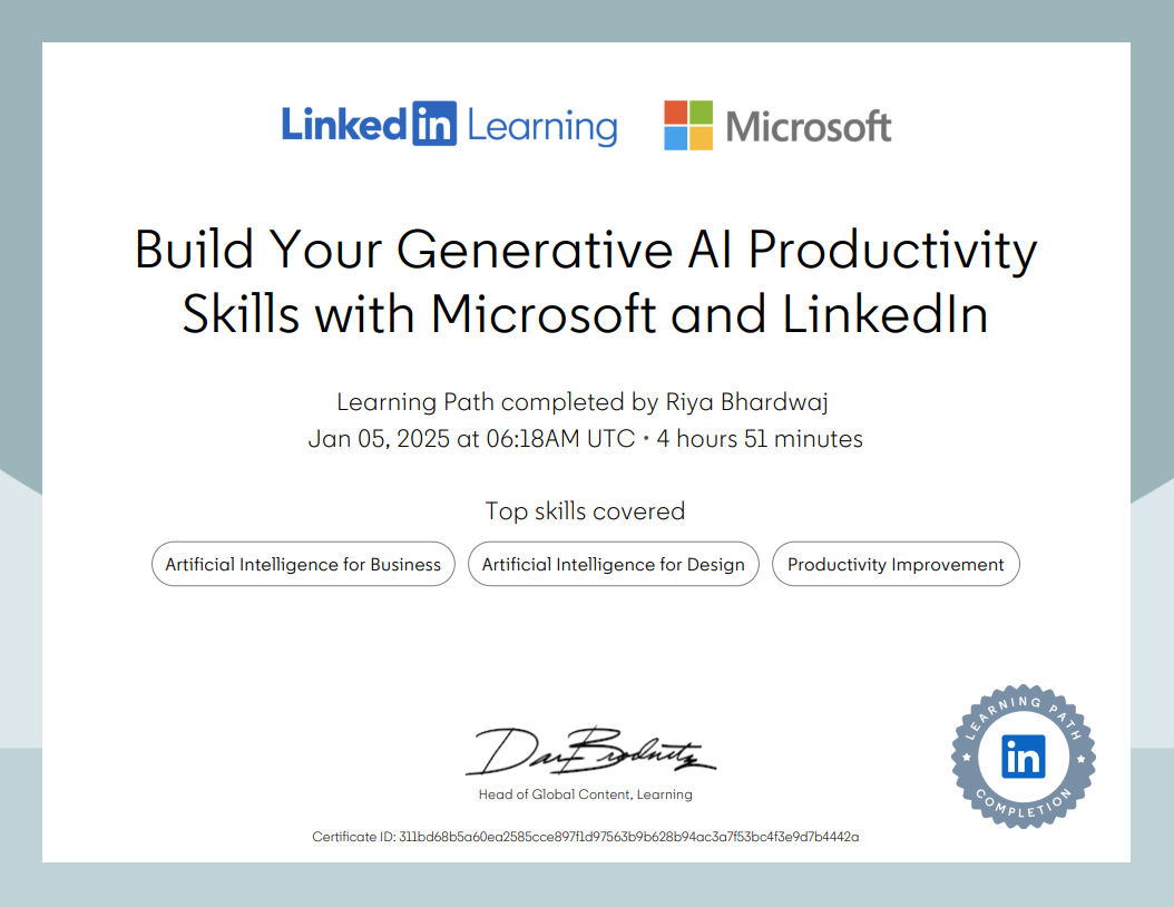 Generative AI Productivity Skills